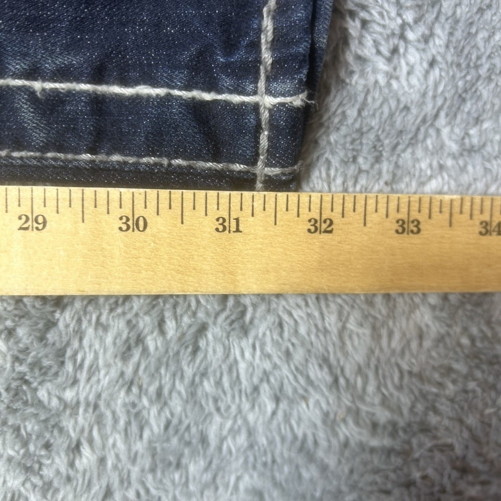 Big Star Miki Jeans Womens 31R (36x32) Blue Denim Distressed Bootcut Low Rise - Picture 16 of 16